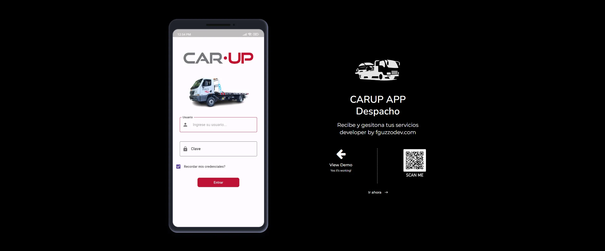 Captura de CARUP MOBILE