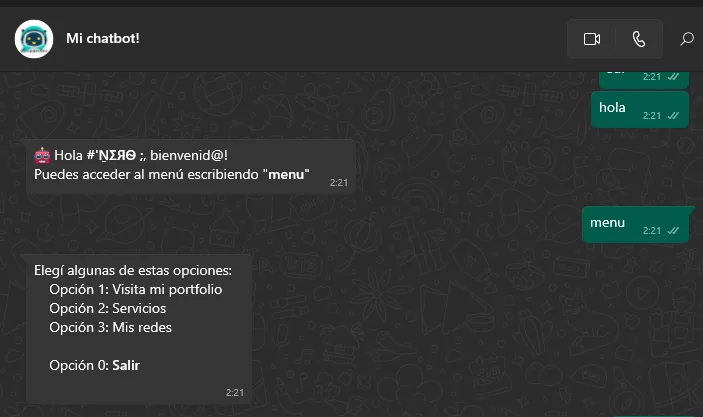 ChatBot WhatsApp — imagen 2